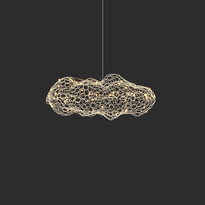 Rivelaine Golden Cloud Weave Pendant Light