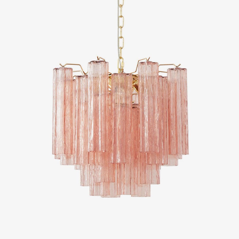 Lioraelle Chandelier Glass Tube Layered Luxury