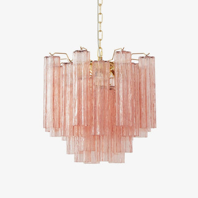 Lioraelle Chandelier Glass Tube Layered Luxury