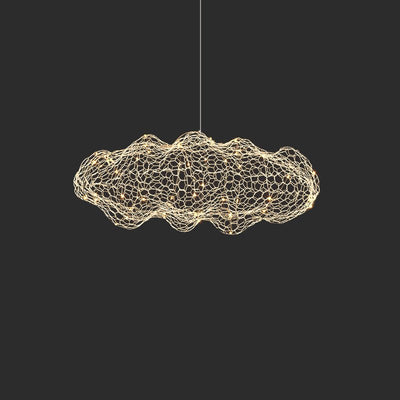 Rivelaine Golden Cloud Weave Pendant Light