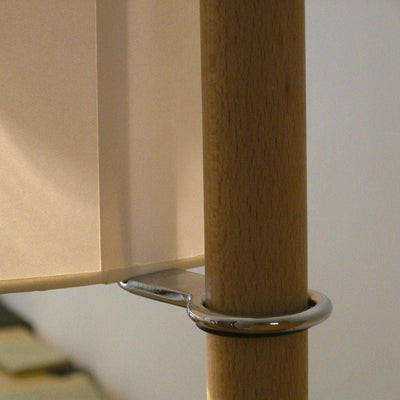Jex Wood Fabric Floor Lamp