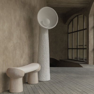 Ernionis Textured Ceramic Floor Lamp