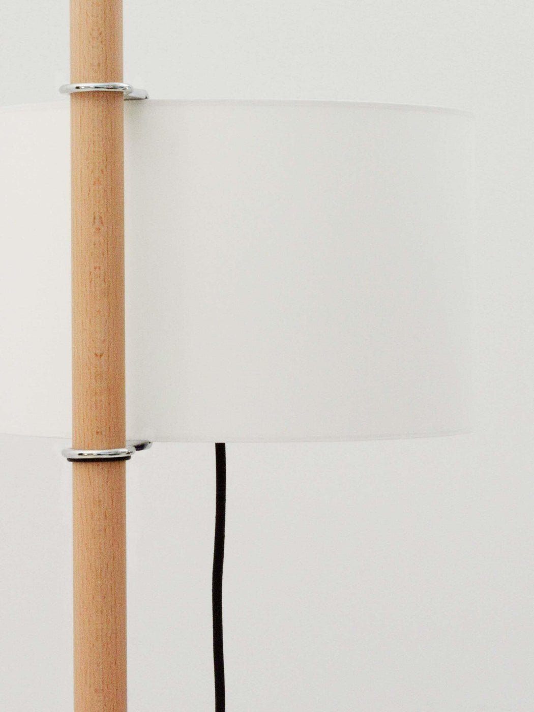 Jex Wood Fabric Floor Lamp