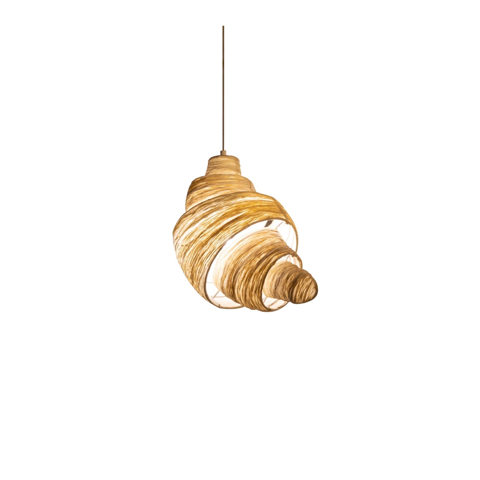 Croissant Fabric Pendant Light