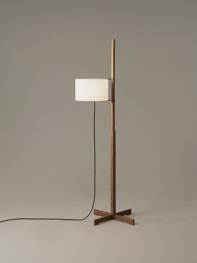 Jex Wood Fabric Floor Lamp