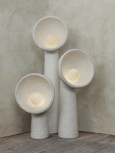 Ernionis Textured Ceramic Floor Lamp
