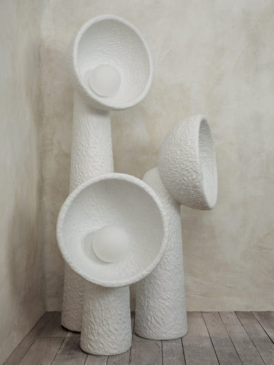 Ernionis Textured Ceramic Floor Lamp