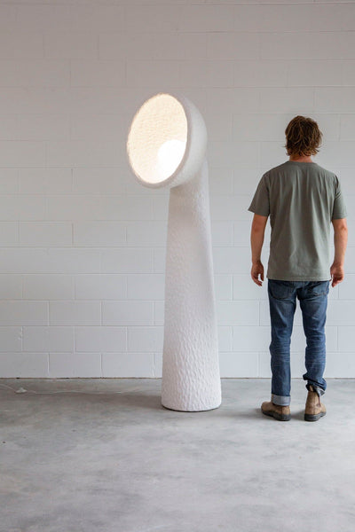 Ernionis Textured Ceramic Floor Lamp
