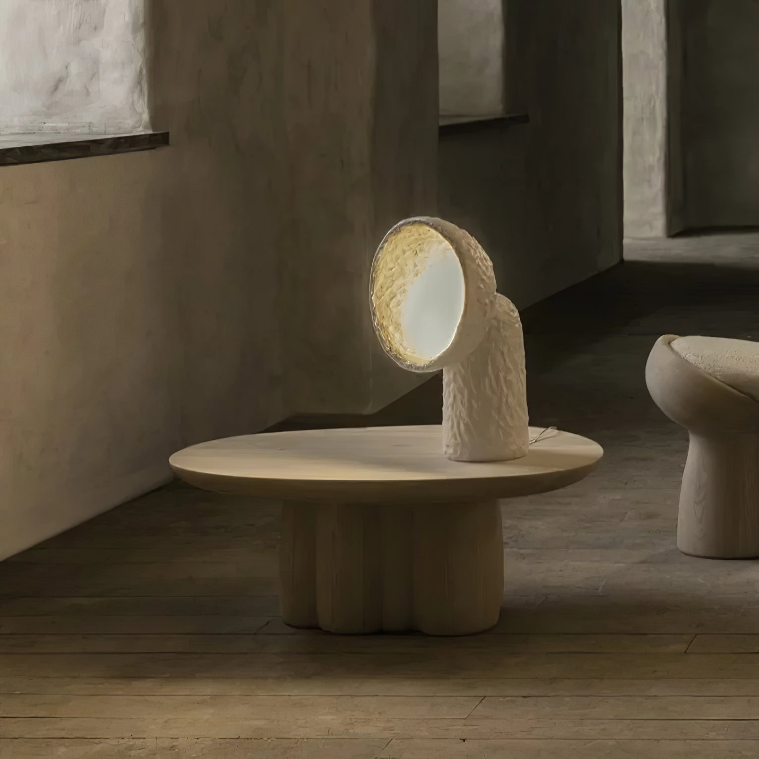 Ernionis Textured Ceramic Floor Lamp