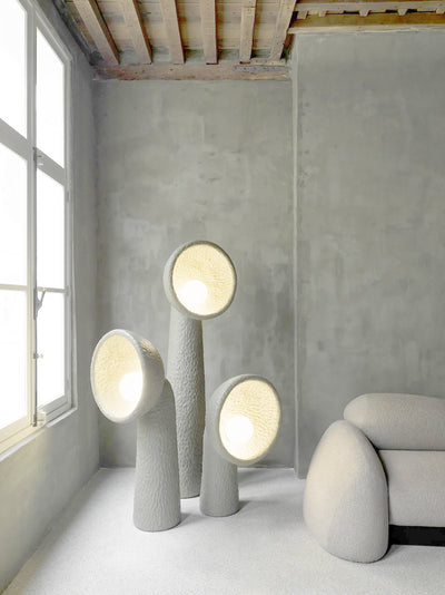 Ernionis Textured Ceramic Floor Lamp