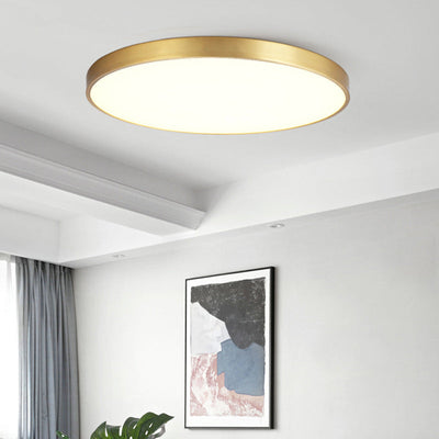 Arisha Nordic LED Round Flush Mount Ceiling Light &Acrylic - Neutral Decor
