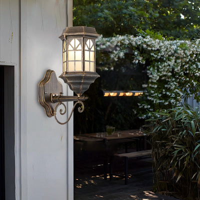 Blesed Retro LED Solar Aluminum Outdoor Wall Lamp