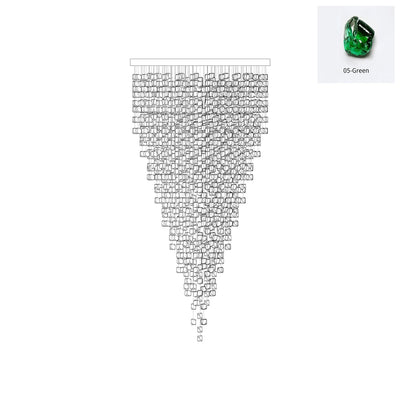 Belora Postmodern Luxury Stone Crystal Chandelier