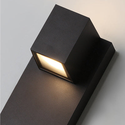 Eriny Square LED Modern Aluminum Outdoor Wall Sconce Light