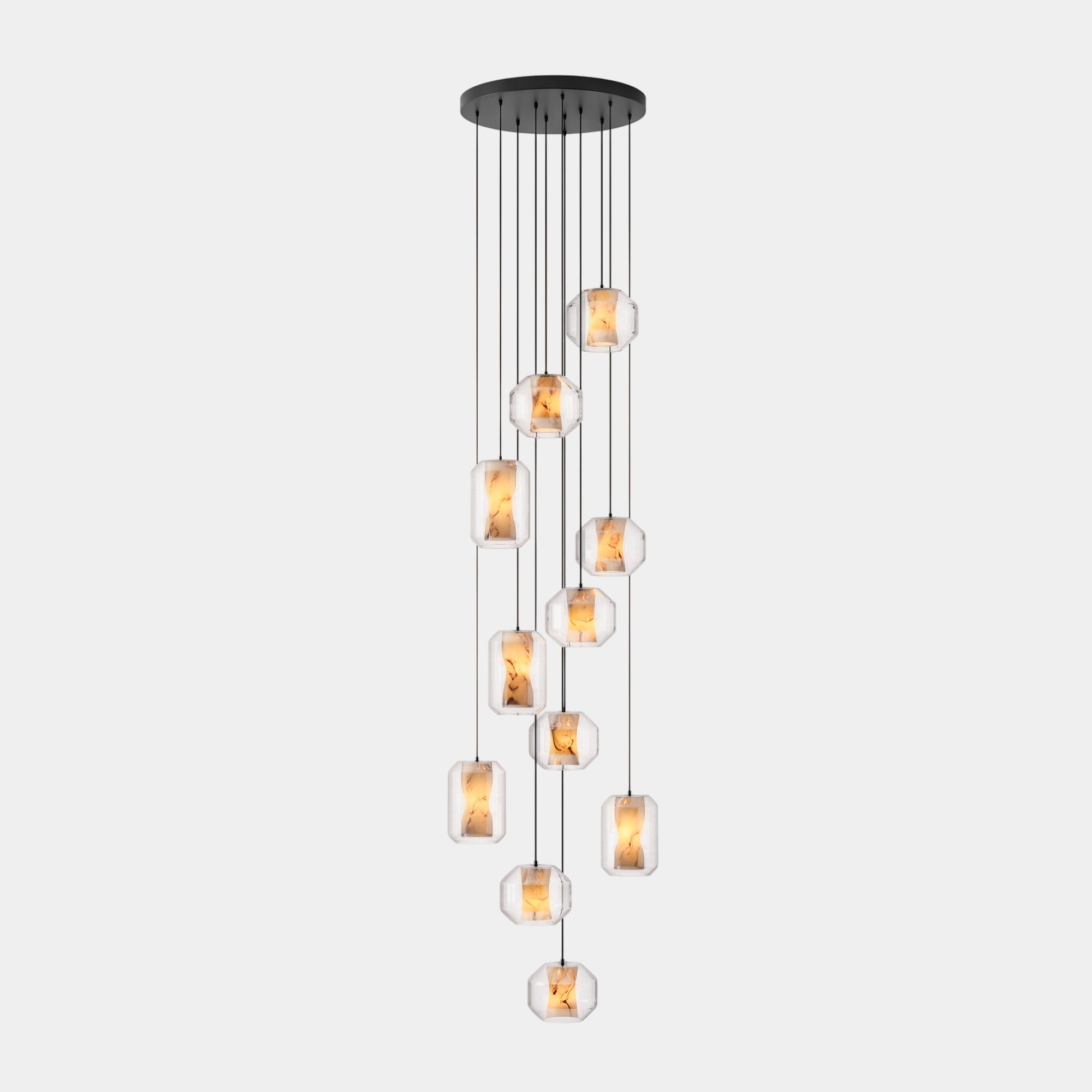 Edenborne Alabaster Glass Cylinder Pendant Light