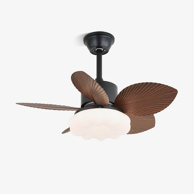 Alduena Tropical Wood Ceiling Fan Light