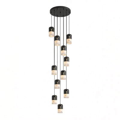 Silas Alabaster Duotone Capsule Pendant Lamp