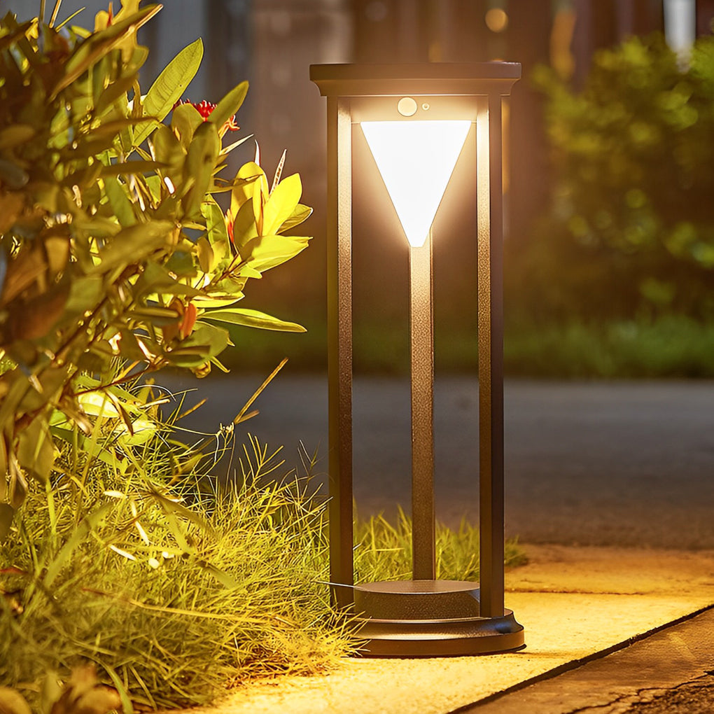Lynny Brightness Solar Path Modern Aluminum Outdoor Lawn Lamp