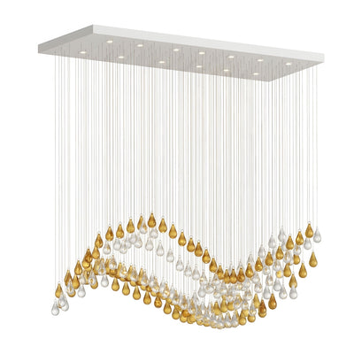 Droplets Cascading Chandelier