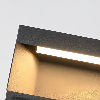 Dora Classic Square LED Steel Outdoor Post Light