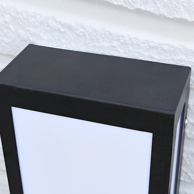 Wealy Rectangular LED Modern Iron Outdoor Exterior Light Wall Lamp