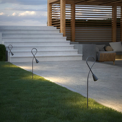 Miriam Arched LED Aluminum Outdoor Pathway Lights