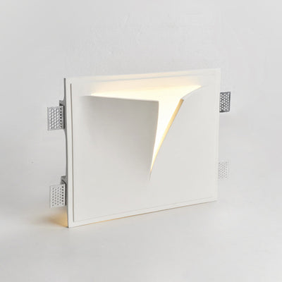 Aria Modern Recessed Plaster LED Wall Lamp - Neutral Decor
