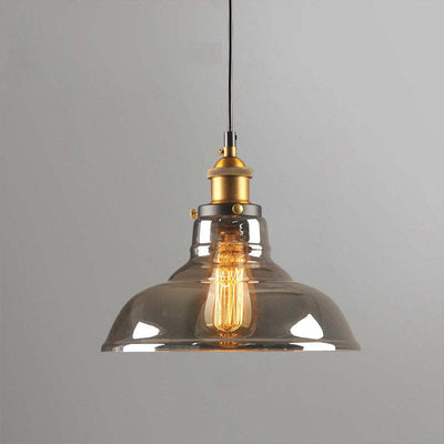 Arisha Industrial /Glass Pendant Light Dining Room - Neutral Decor