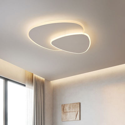Arisha Designer Geometric Acrylic Flush Mount Ceiling Light - Neutral Decor