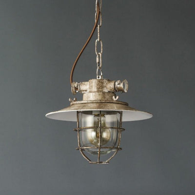 Epoch Industrial Glass Pendant Light Bedroom - Neutral Decor