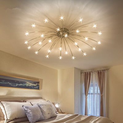 Arisha Art Deco Starry Glass Flush Mount Ceiling Light - Neutral Decor