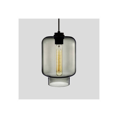 Arisha Modern Art Deco LED Cylindrical /Glass Pendant Light - Neutral Decor