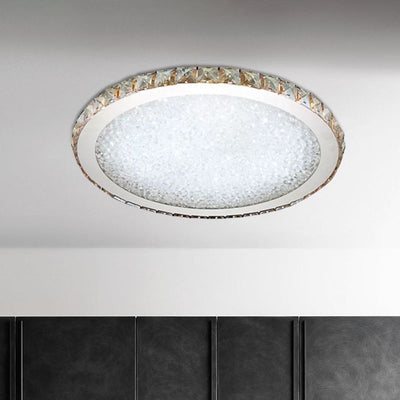 Kristy Round Flush Mount Ceiling Light Living Room - Neutral Decor