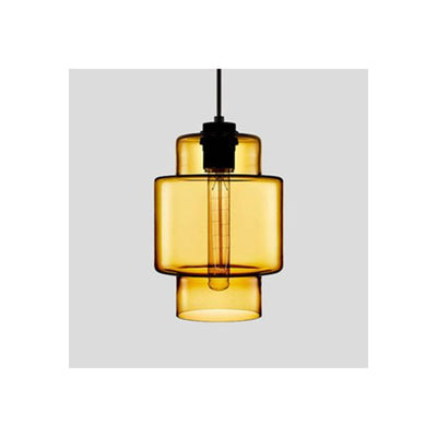 Arisha Modern Art Deco LED Cylindrical /Glass Pendant Light - Neutral Decor