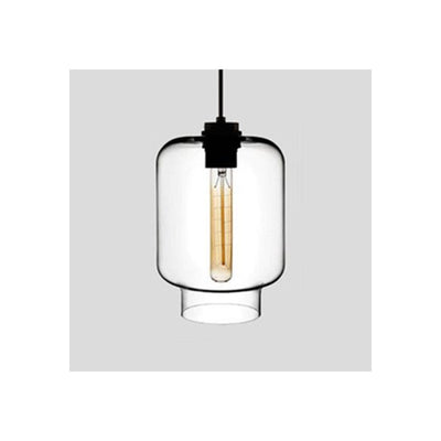 Arisha Modern Art Deco LED Cylindrical /Glass Pendant Light - Neutral Decor