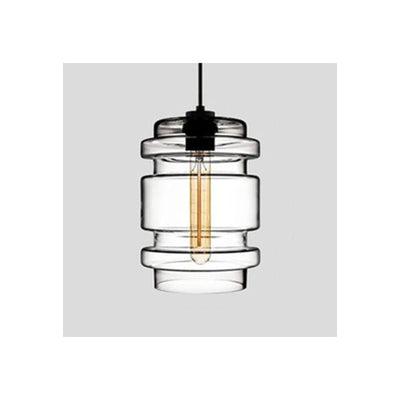 Arisha Modern Art Deco LED Cylindrical /Glass Pendant Light - Neutral Decor