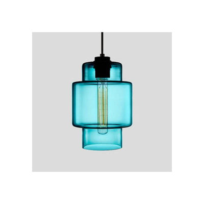 Arisha Modern Art Deco LED Cylindrical /Glass Pendant Light - Neutral Decor