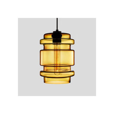 Arisha Modern Art Deco LED Cylindrical /Glass Pendant Light - Neutral Decor