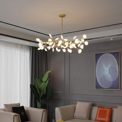 Olivia Unique Branch Firefly Art Deco Chandelier Living Room - Neutral Decor