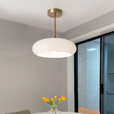 Valentina Modern Designer Round Flush Mount Ceiling Light - Neutral Decor