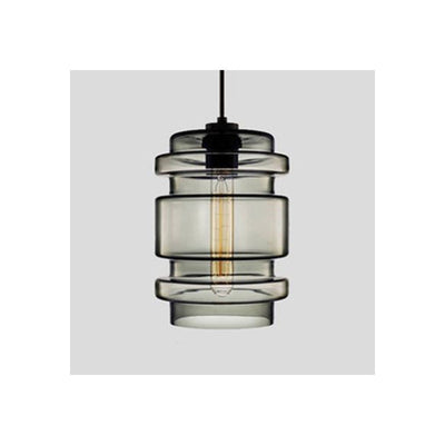 Arisha Modern Art Deco LED Cylindrical /Glass Pendant Light - Neutral Decor