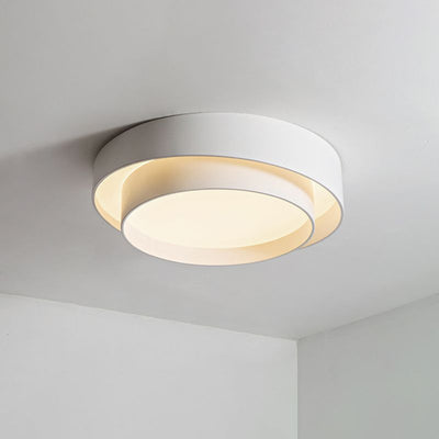 Arisha Nordic Art Deco Circular Flush Mount Ceiling Light - Neutral Decor