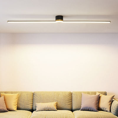 Arisha Linear Flush Mount Ceiling Light Bedroom - Neutral Decor