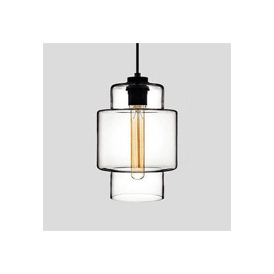 Arisha Modern Art Deco LED Cylindrical /Glass Pendant Light - Neutral Decor