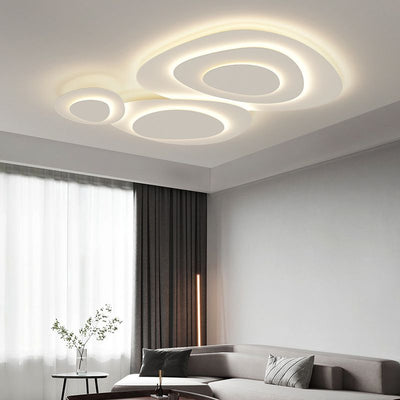 Valentina Modern LED Flush Mount Ceiling Light Bedroom - Neutral Decor