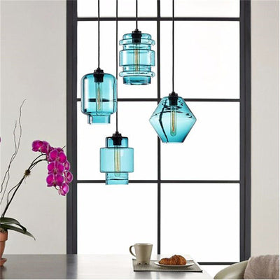 Arisha Modern Art Deco LED Cylindrical /Glass Pendant Light - Neutral Decor