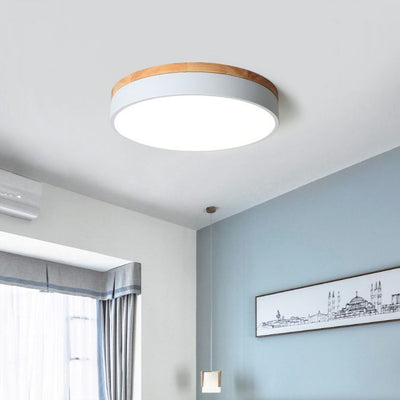 Valentina Nordic LED Round Flush Mount Ceiling Light - Neutral Decor