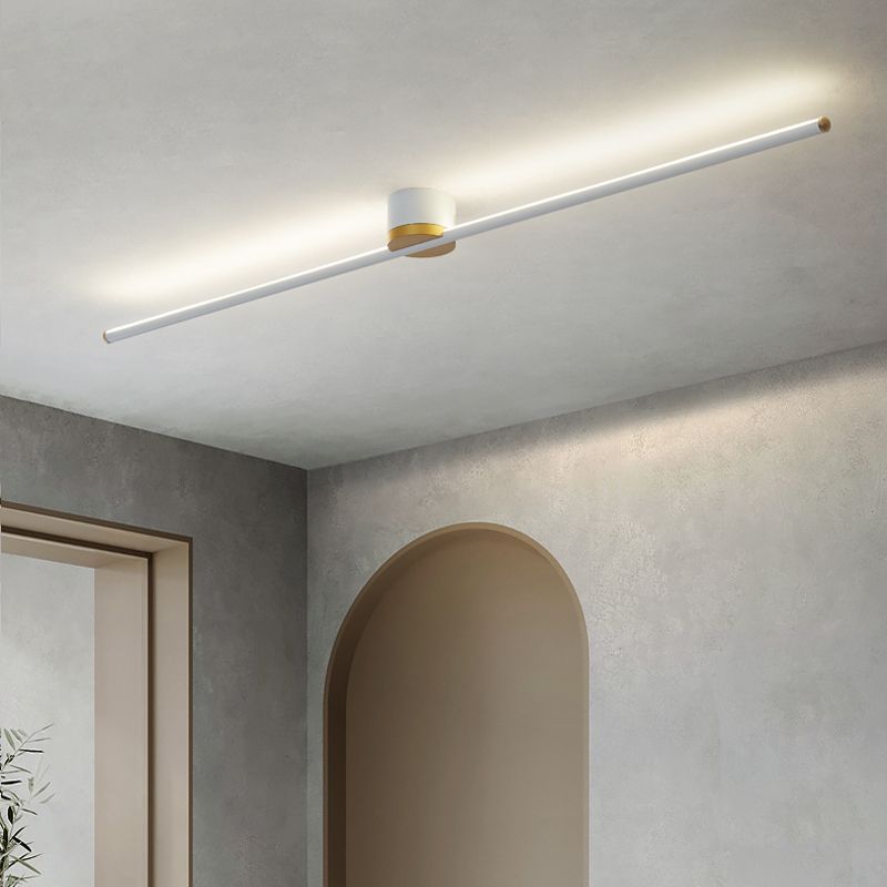 Arisha Linear Flush Mount Ceiling Light Bedroom - Neutral Decor