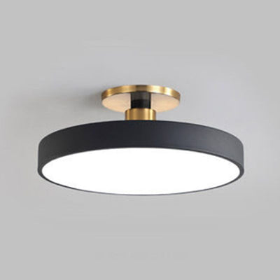 Aria Nordic Minimalist Round Flush Mount Ceiling Light - Neutral Decor
