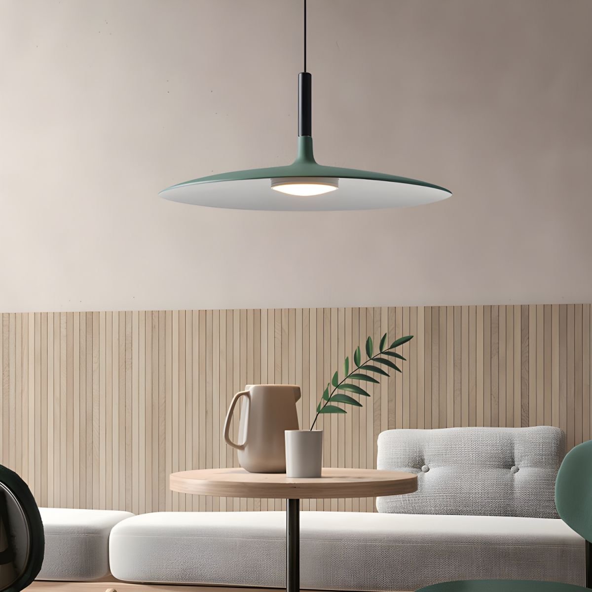 Ardinena Pendant Lamp Aluminum Flat Disc